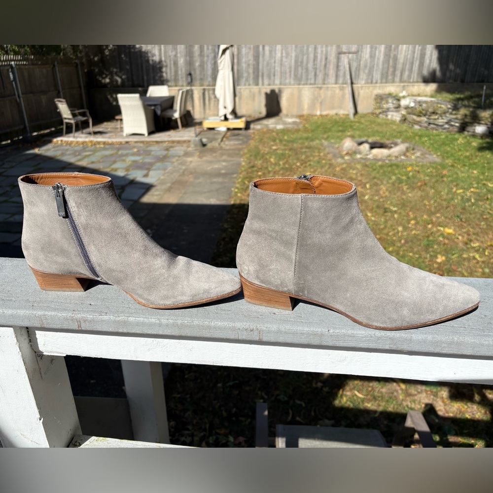 Aquatalia Women's Ankle Boots in Light Gray - Picture 8 of 11